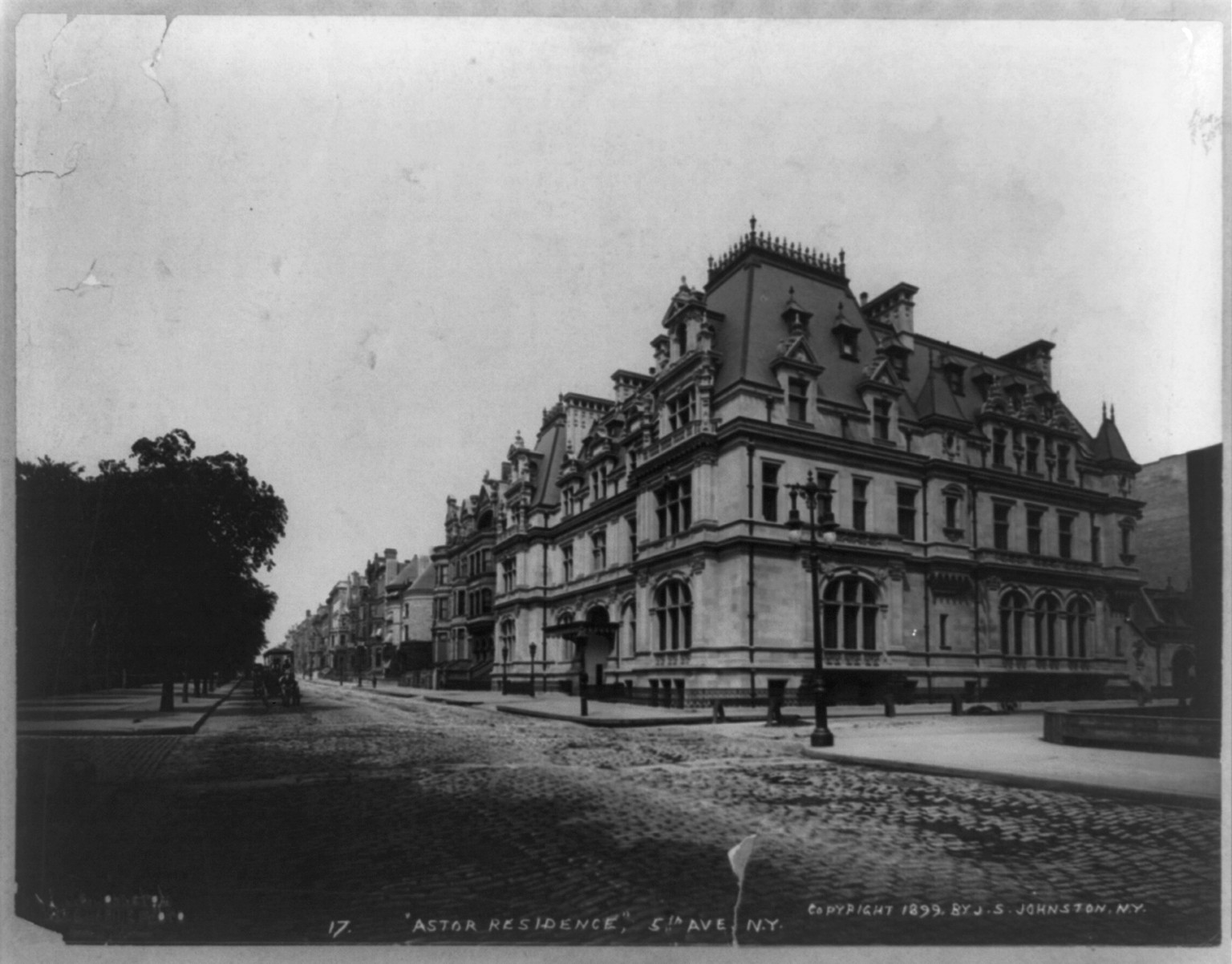 Astor residence, 5th Ave., New York City, c1899. — historic photograph