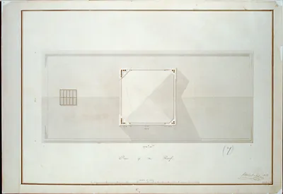 [Bank building (2nd Bank of the United States") Pennsylvania. Roof plan]"