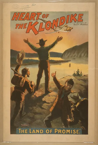 Heart of the Klondike, "The Land of Promise" theatre poster