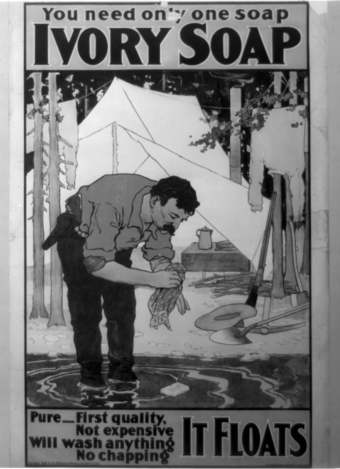 You need only one soap--Ivory soap / the Strobridge Lith. Co., Cin'ti & New York., Cin[cinna]ti ; New York : The Strobridge Lith. Co., c1898. — vintage poster