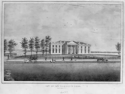 View of the president's house. Washington, D.C.