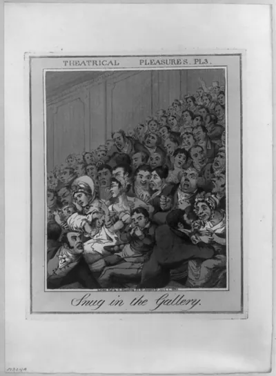 Theatrical pleasures. Pl. 3. Snug in the gallary