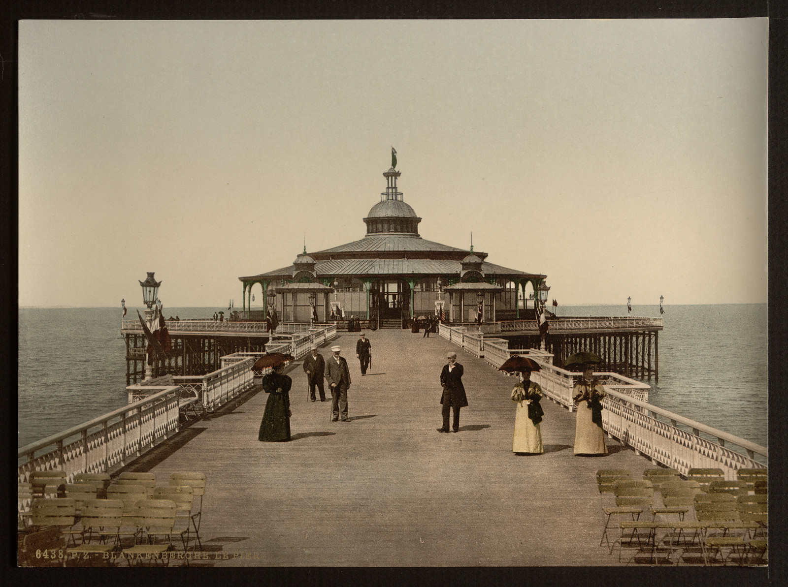 The pier Blankenberghe Belgium, [between ca. 1890 and ca. 1900]. — historic print