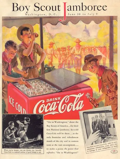 Boy Scout Jamboree Coca-Cola advertisement, Washington D.C.