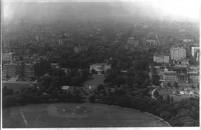 D.C. Washington. White House. Exterior. 1911. View from Washington Monument