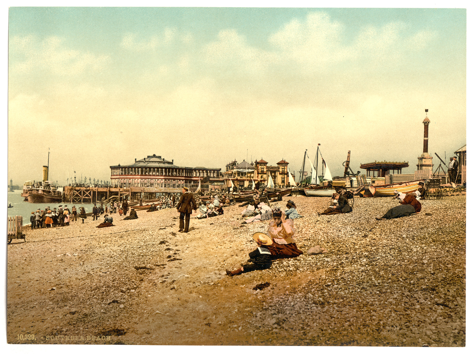 Southsea beach England, [between ca. 1890 and ca. 1900]. — historic print