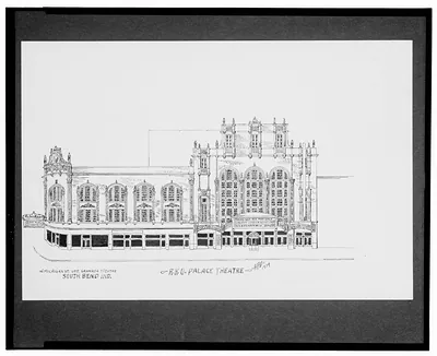 [RKO Palace Theatre, W. Michigan St. opposite Granada Theatre, South Bend, Indiana] / AFD 1934.
