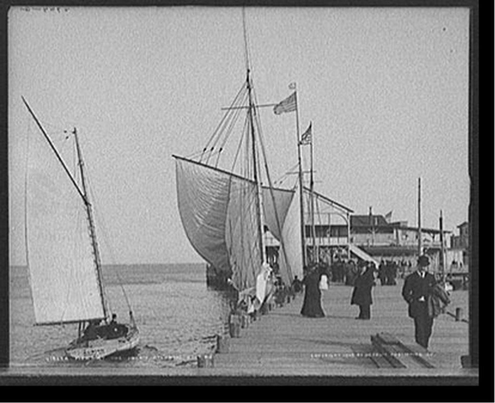 Pier at the inlet, Atlantic City, N.J., c1905. — historic photograph
