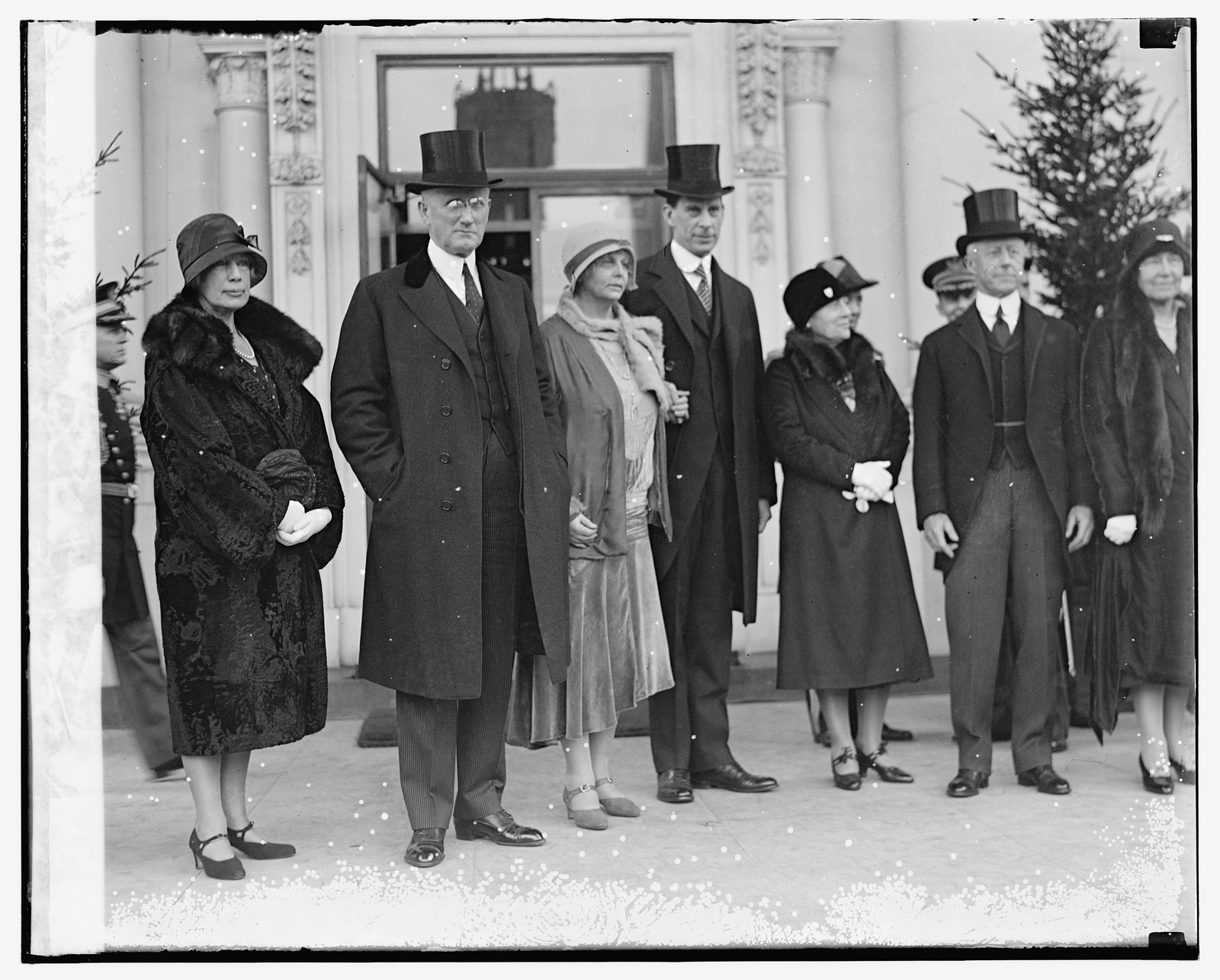 Sectys. Lamont, Wilbur, & Adams with wives, New Year Reception, [between 1909 and 1932] — historic photograph