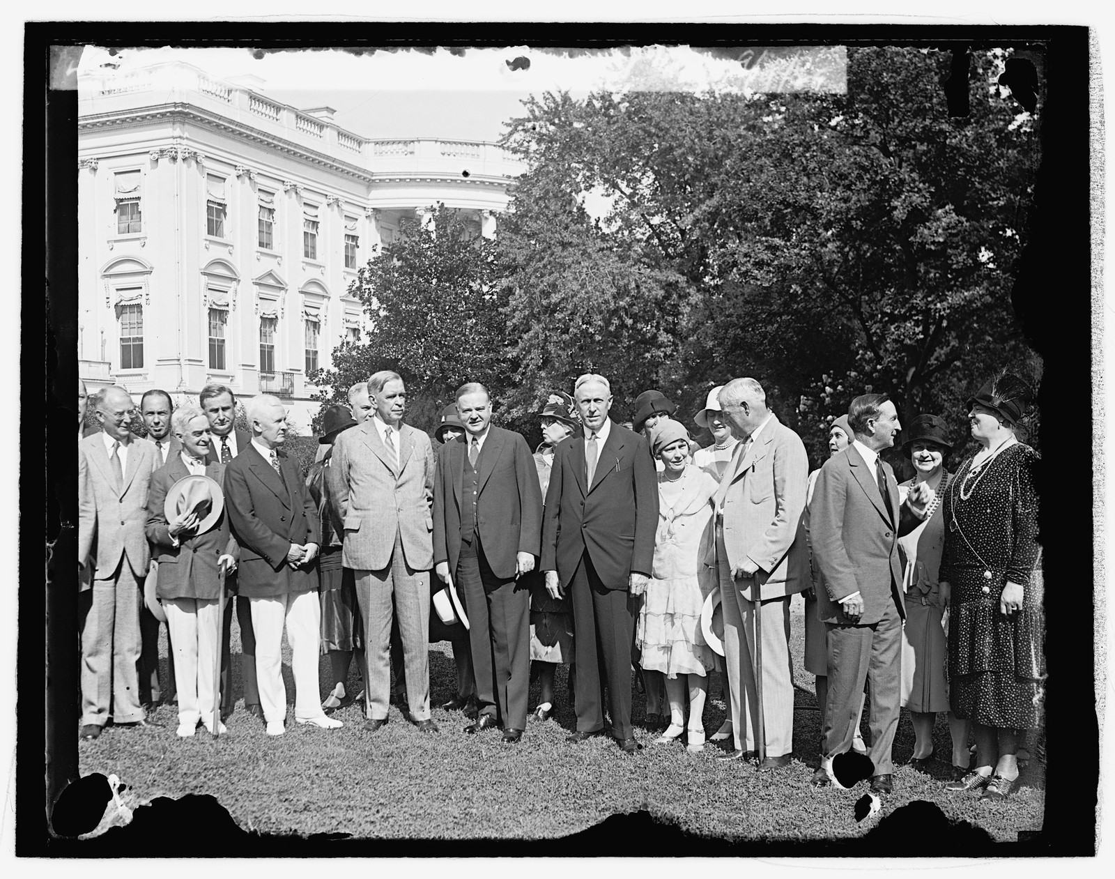Hoover with Rep. Nat. Com., 9/9/29, [19]29 July 9. — historic photograph
