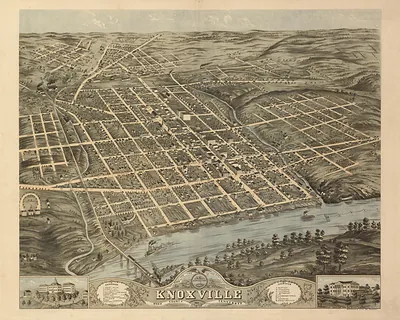 TN Knoxville 1871 MAP