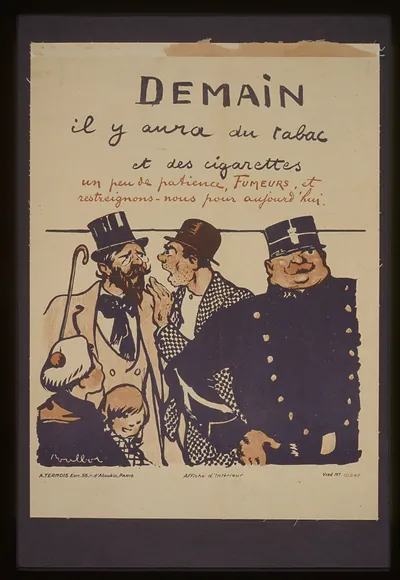 Demain il y aura du tabac et des cigarettes un peu de patience fumeurs et restreignons - nous pour aujourdhui