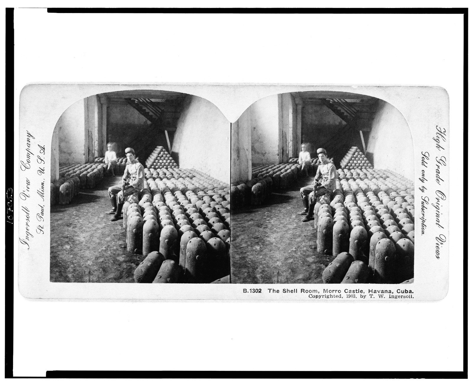 The Shell room, Morro Castle, Havana, Cuba, St. Paul, Minn., U.S.A. : Ingersoll View Company, 1903. — historic photograph
