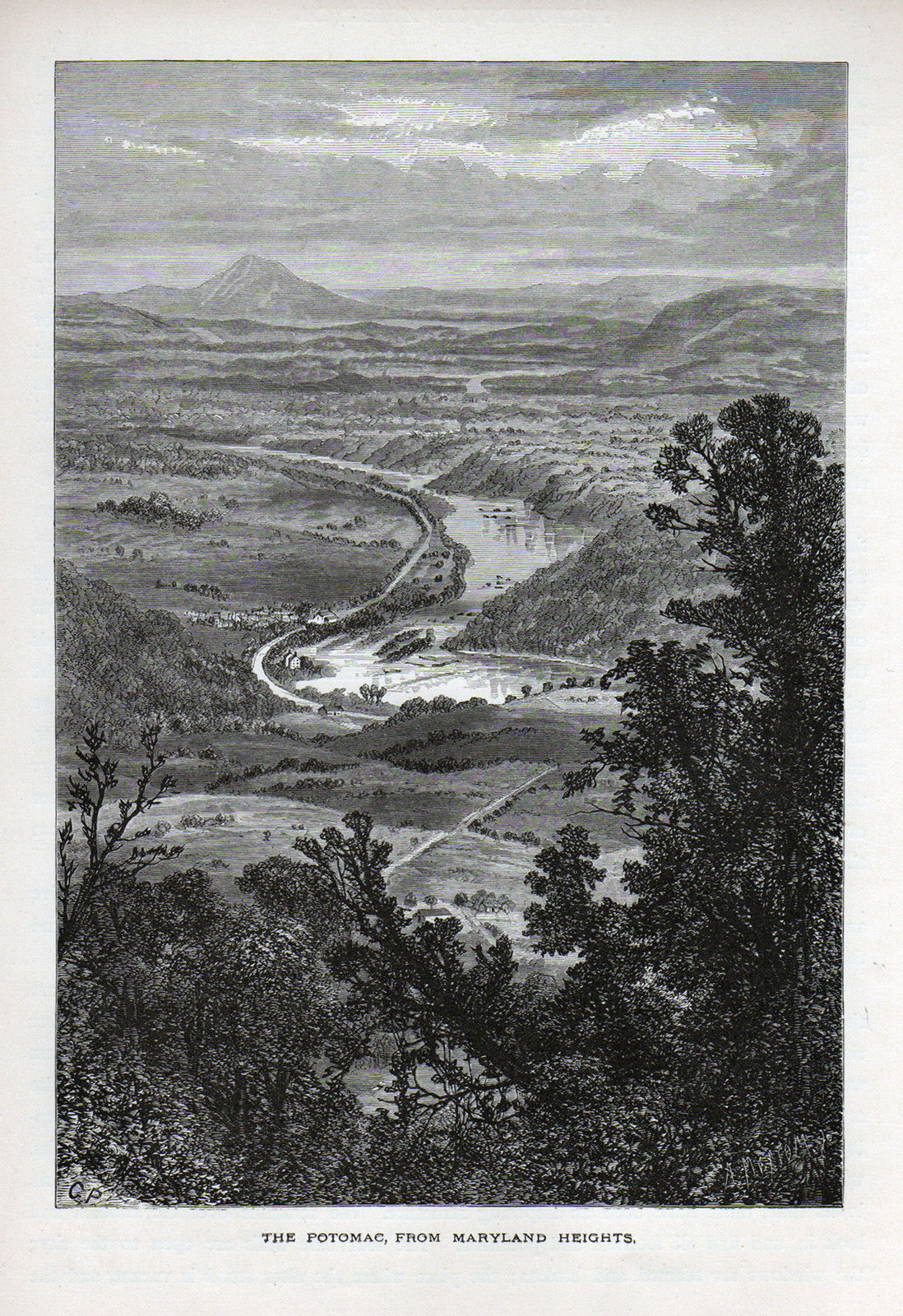 The Potomac, from Maryland Heights — historic image