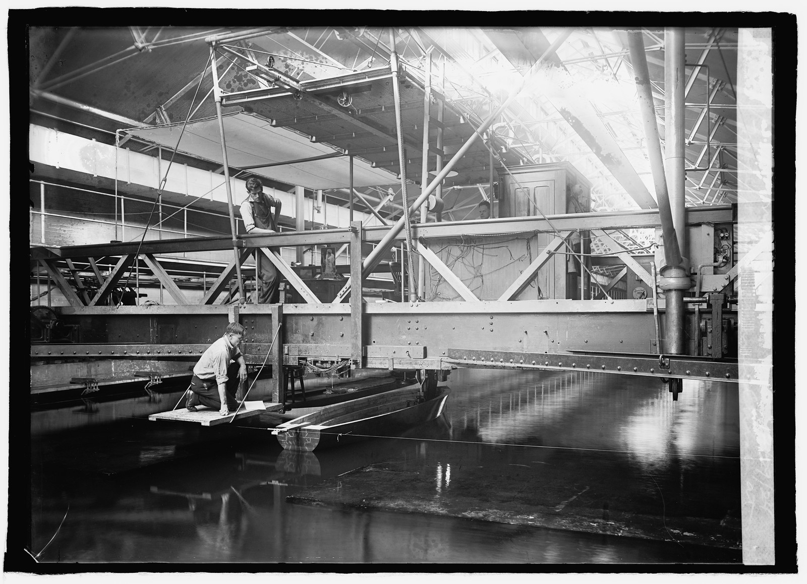 Model of rum runner chaser at Navy Yard, [Washington, D.C.], 12/29/24, [19]24 December 29. — historic photograph