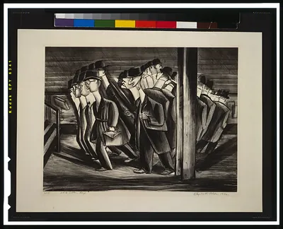 White collar boys / Elizabeth Olds, 1936.