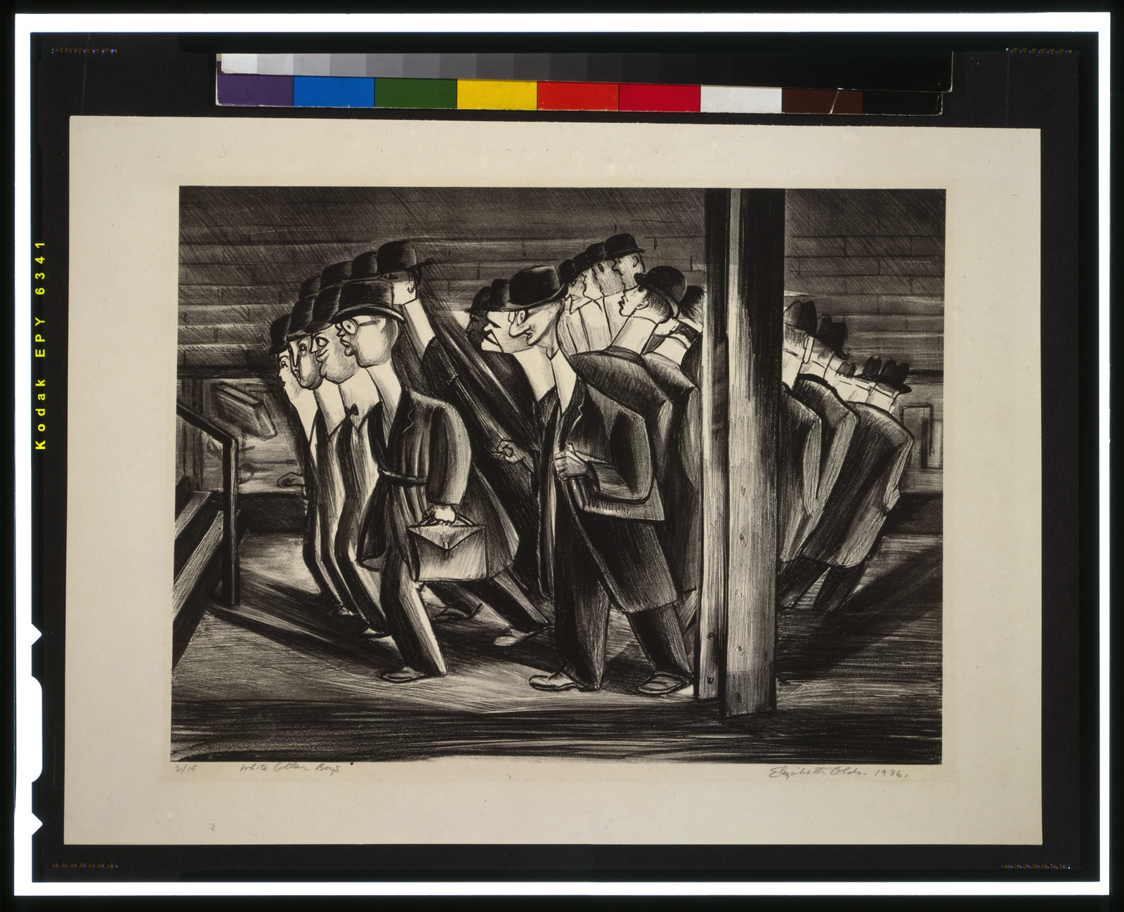 White collar boys / Elizabeth Olds, 1936., 1936 — antique lithograph