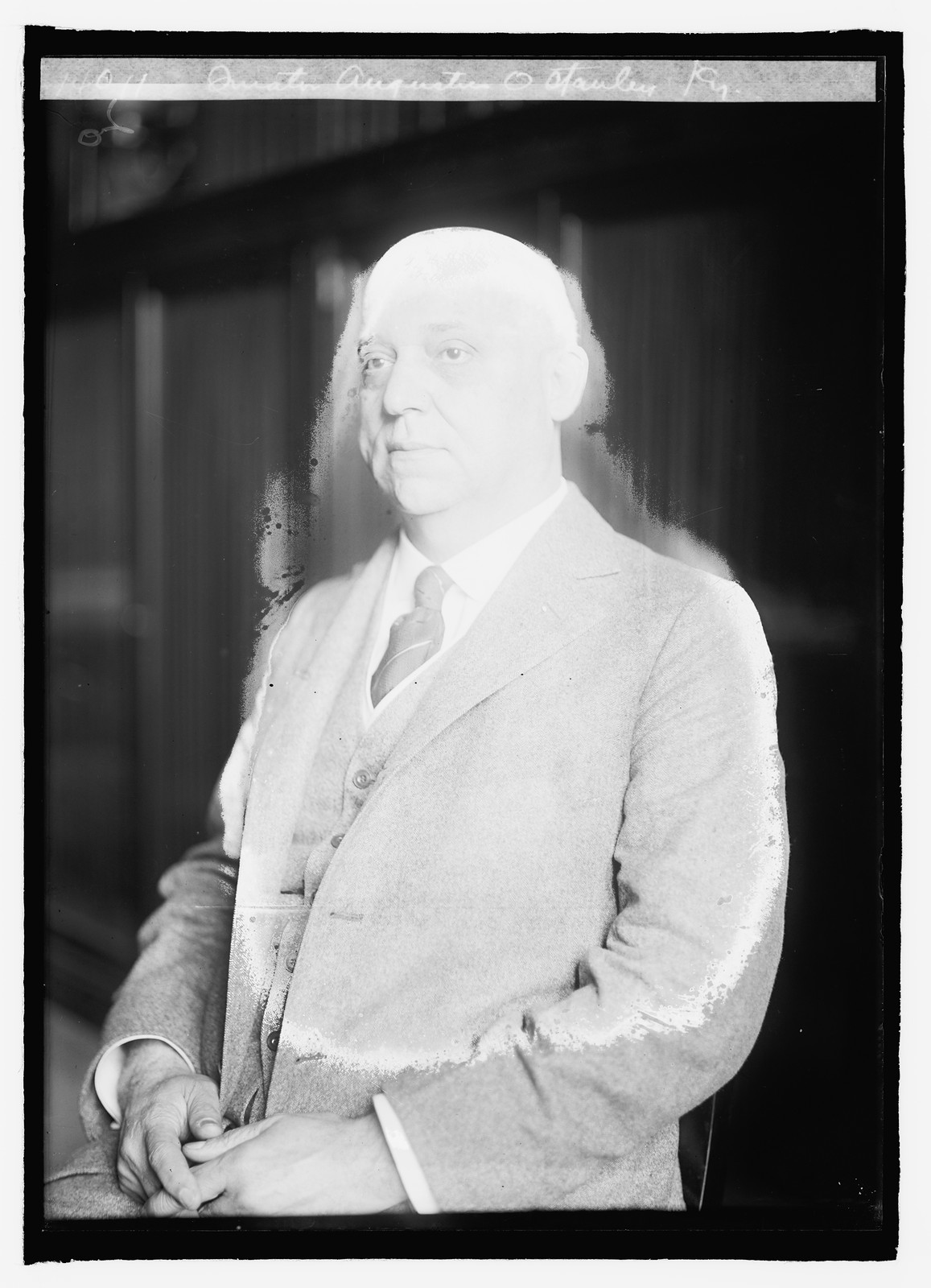 Senator Augustus O. Stanley, Ky., [ca. 1921] — historic photograph