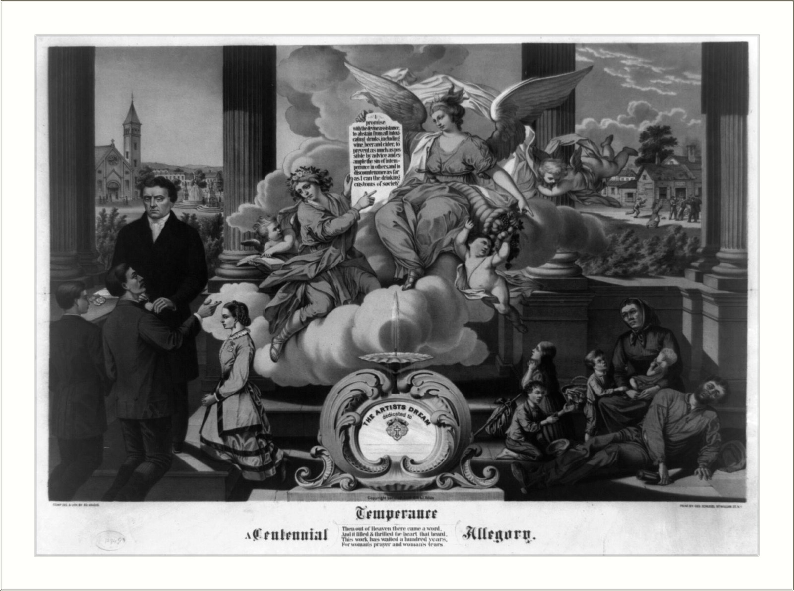 Temperance, a centennial allegory, [no date recorded on shelflist card] — historic print