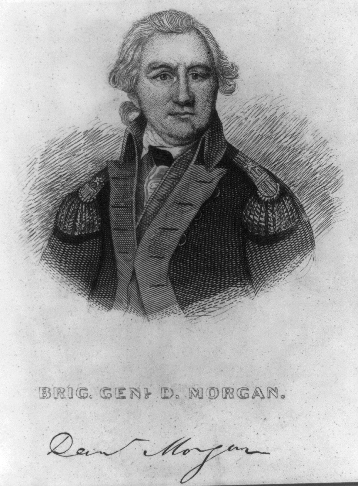 Brig. Gen. Daniel Morgan, 1736-1802, [no date recorded on caption card] — antique engraving
