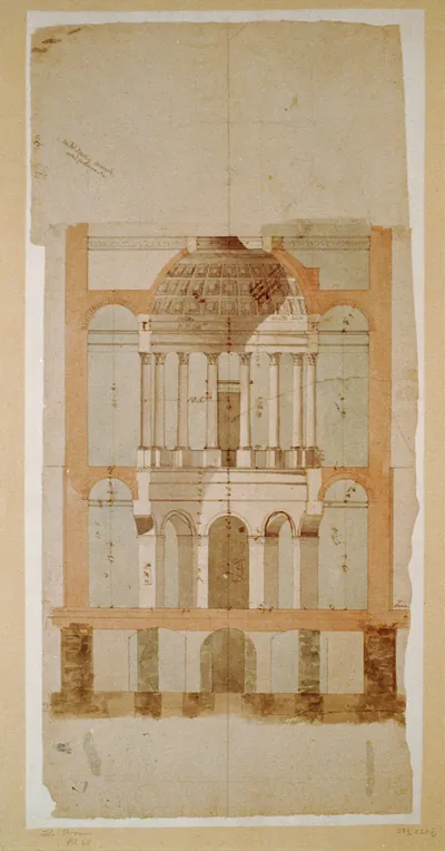 [United States Capitol, Washington, D.C. North wing - vestibule with colonnade section]