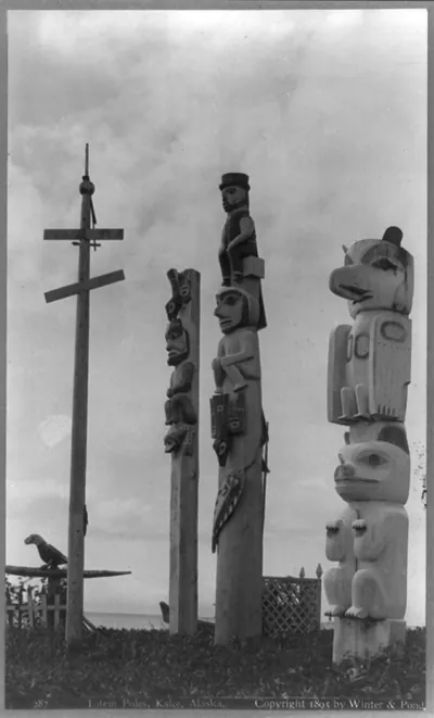 Totem poles, Kake, Alaska