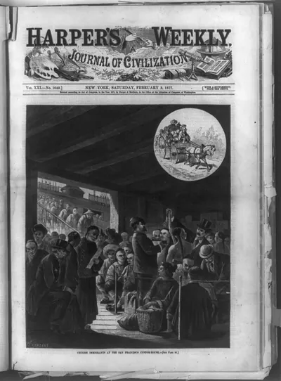 Chinese Immigrants at the San Francisco Custom House