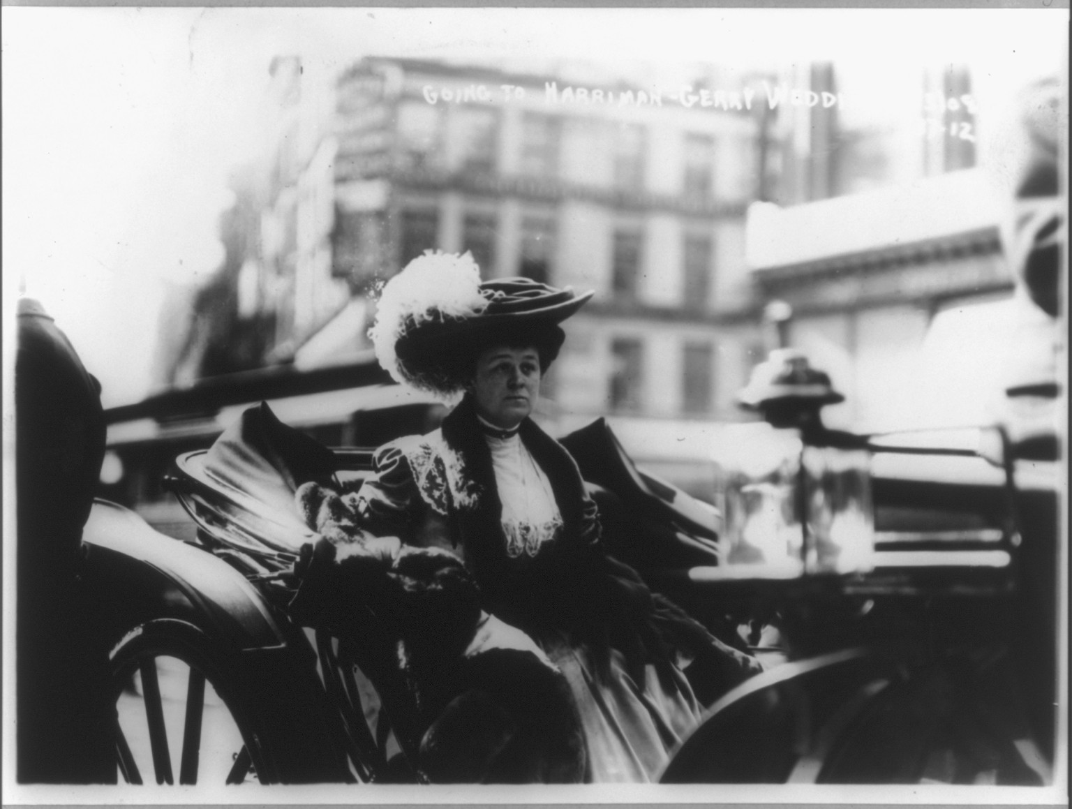 Weddings - Going to Harriman-Gerry wedding, Mar. 3, 1908, 1908 — historic photograph