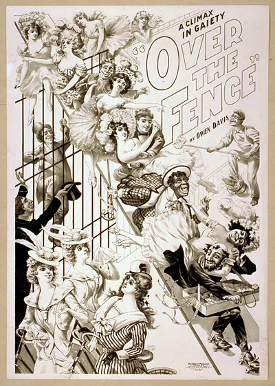 A climax in gaiety Over the fence by Owen Davis.