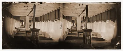 Washington District of Columbia. Interior of ward in Harewood Hospital