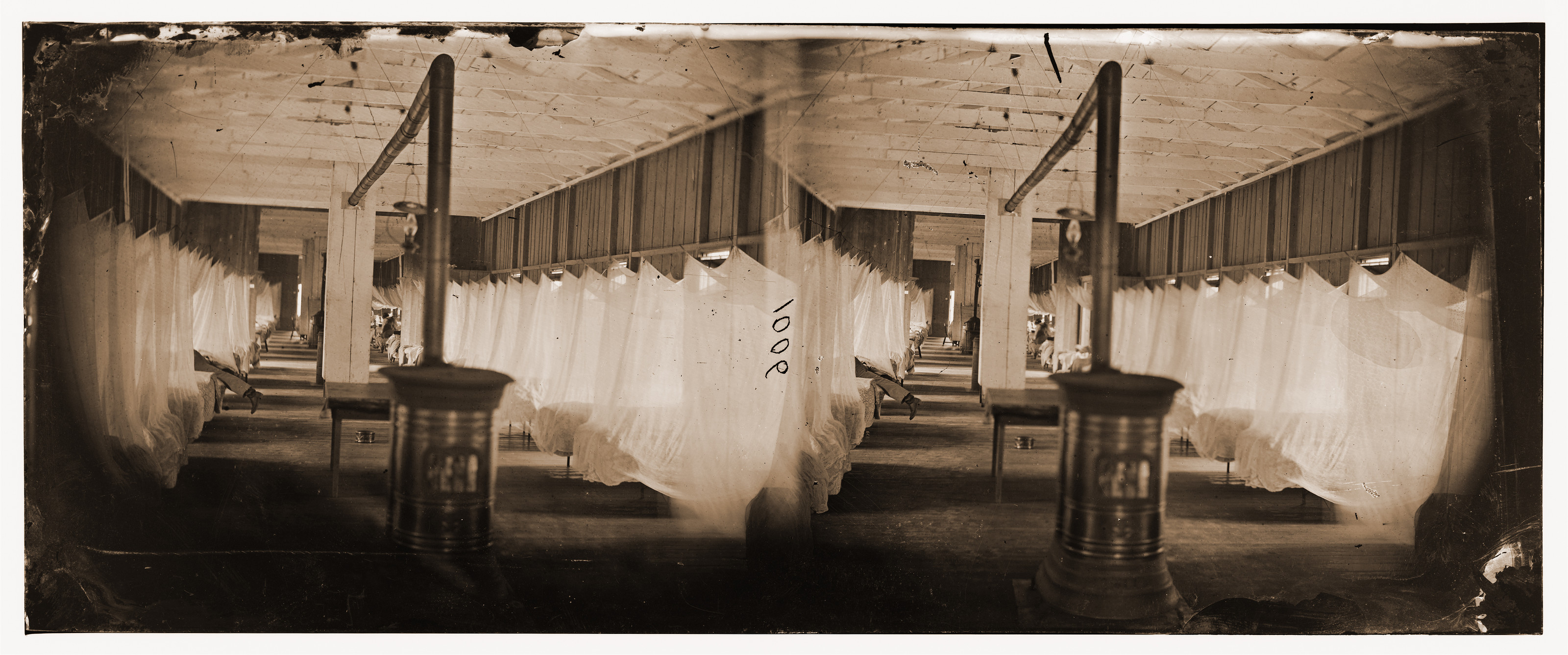 Washington District of Columbia. Interior of ward in Harewood Hospital, 1864 — historic photograph