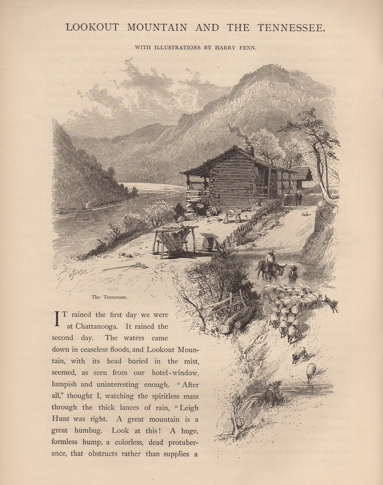 The Tennessee, from Lookout Mountain and the Tennessee — historic image