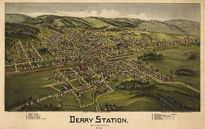 Derry Station, Pennsylvania, 1900