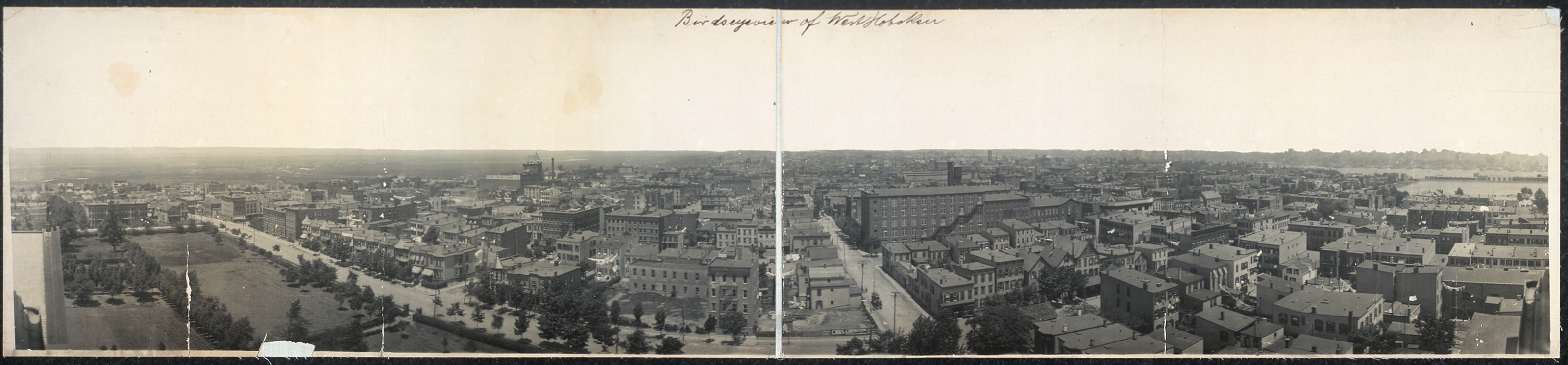 Birds eye view West Hoboken, New Jersey, 1914, 1914 — historic image