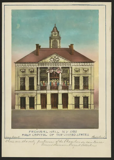 Federal Hall, N.Y. 1789 - First Capitol of the United States