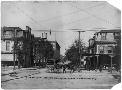 Five points - 7th and Lehman Streets, Lebanon, Pa.