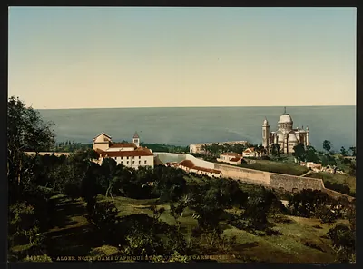 Notre Dame d Afrique and Carmelite convent Algiers Algeria