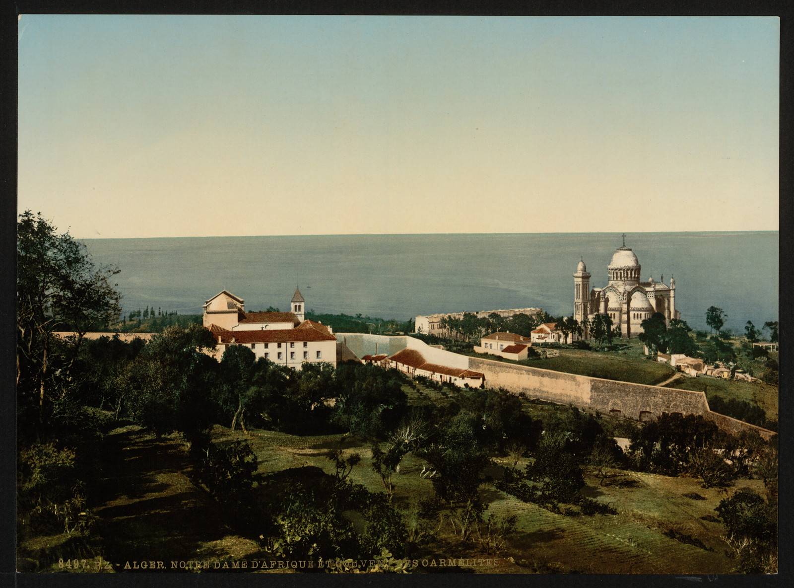 Notre Dame d Afrique and Carmelite convent Algiers Algeria, [ca. 1899]. — historic print