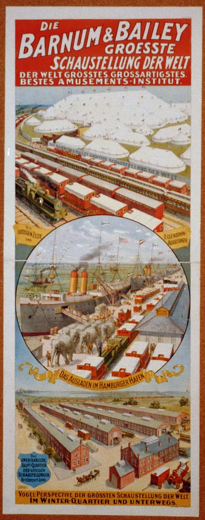 Die Barnum & Bailey Groesste Schaustellung Der Welt ... Vogel-Perspective Der Grossten Schaustellung Der Welt ...