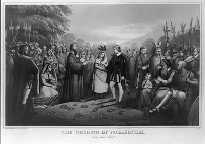 The wedding of Pocahontas with John Rolfe / Geo Spohni.