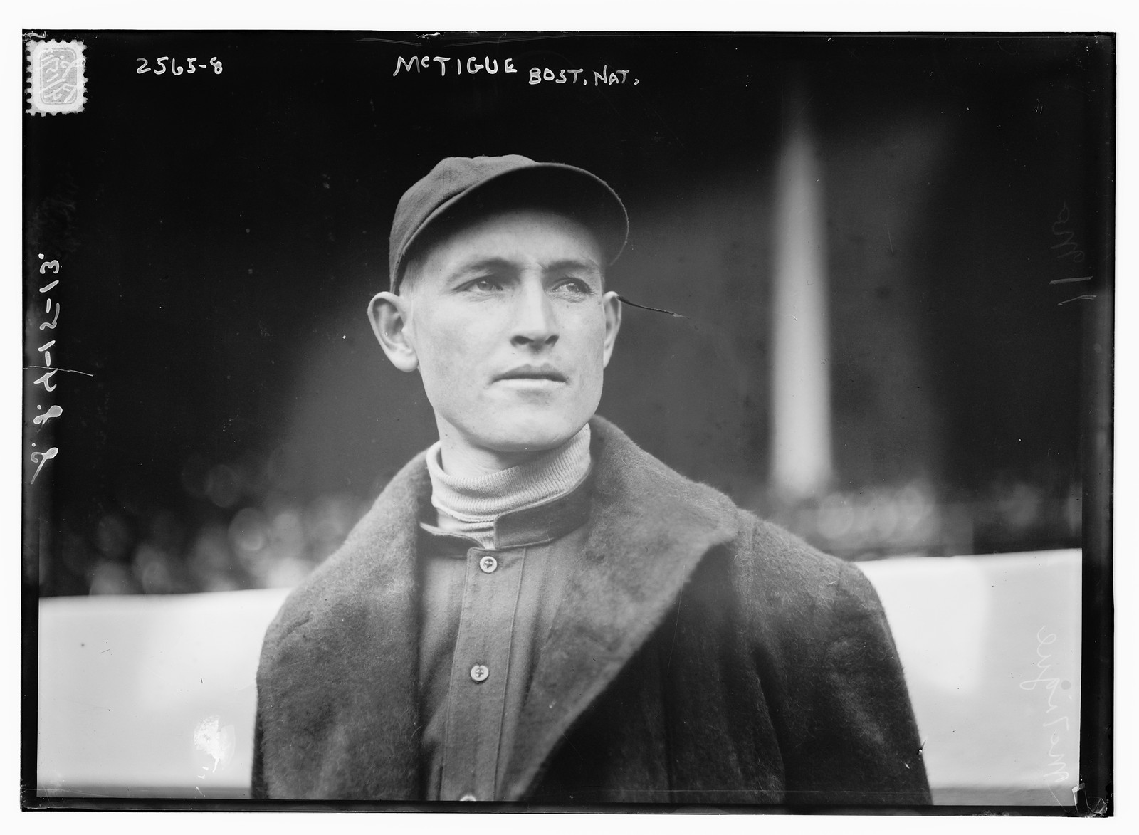 Bill McTigue, Boston NL (baseball), [1913] — historic photograph