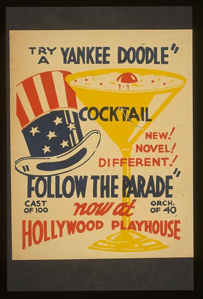 Try a Yankee Doodle cocktail - New! Novel! Different! - Follow the parade now at Holl