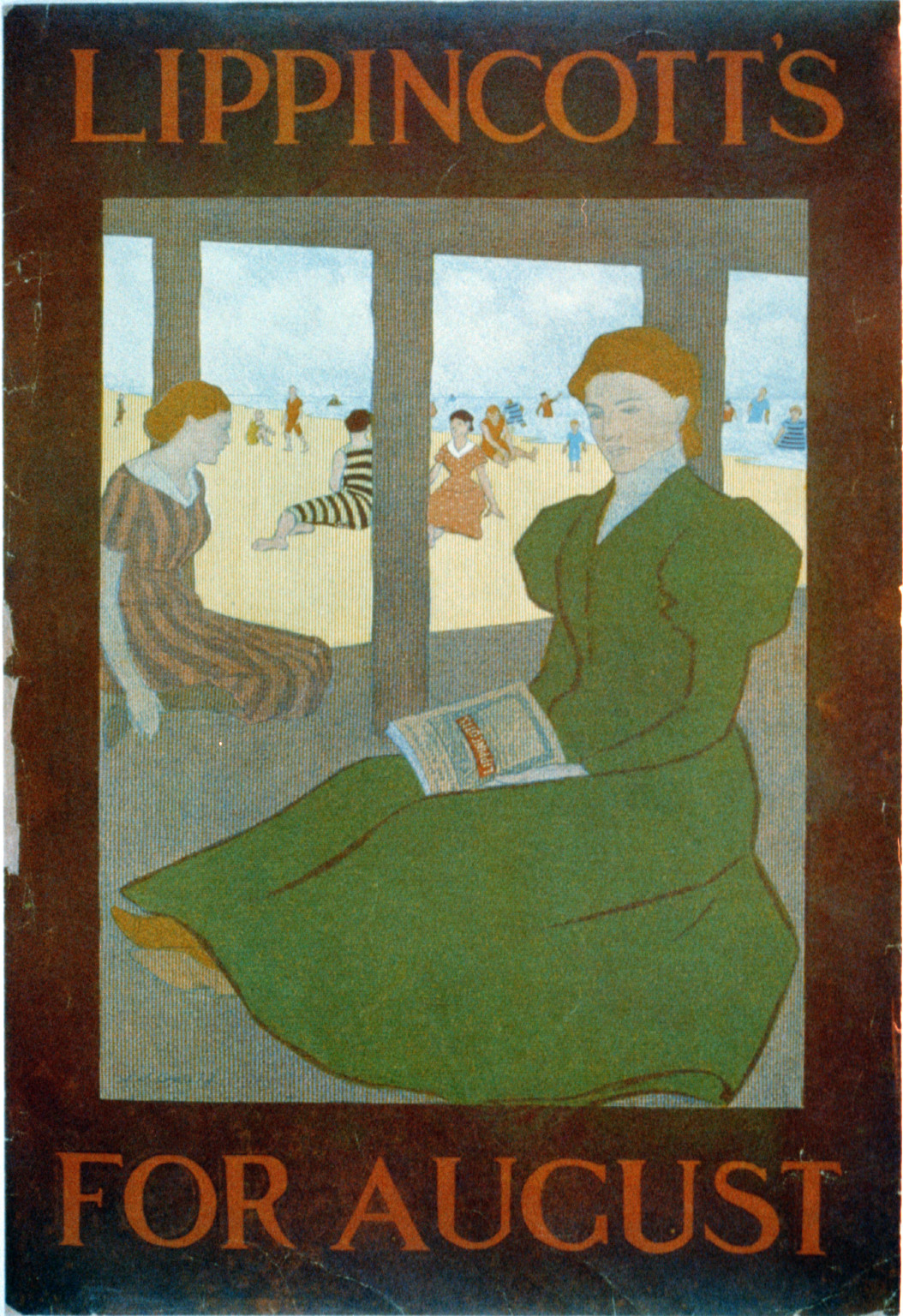 Lippincott's for August, Philadelphia : J.B. Lippincott Co., 1897. — vintage poster