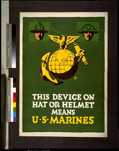 This device on hat or helmet means U.S. Marines / F.