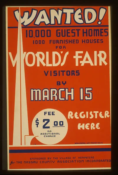 Wanted! 10000 guest homes 1000 furnished houses for Worlds Fair visitors by March 15