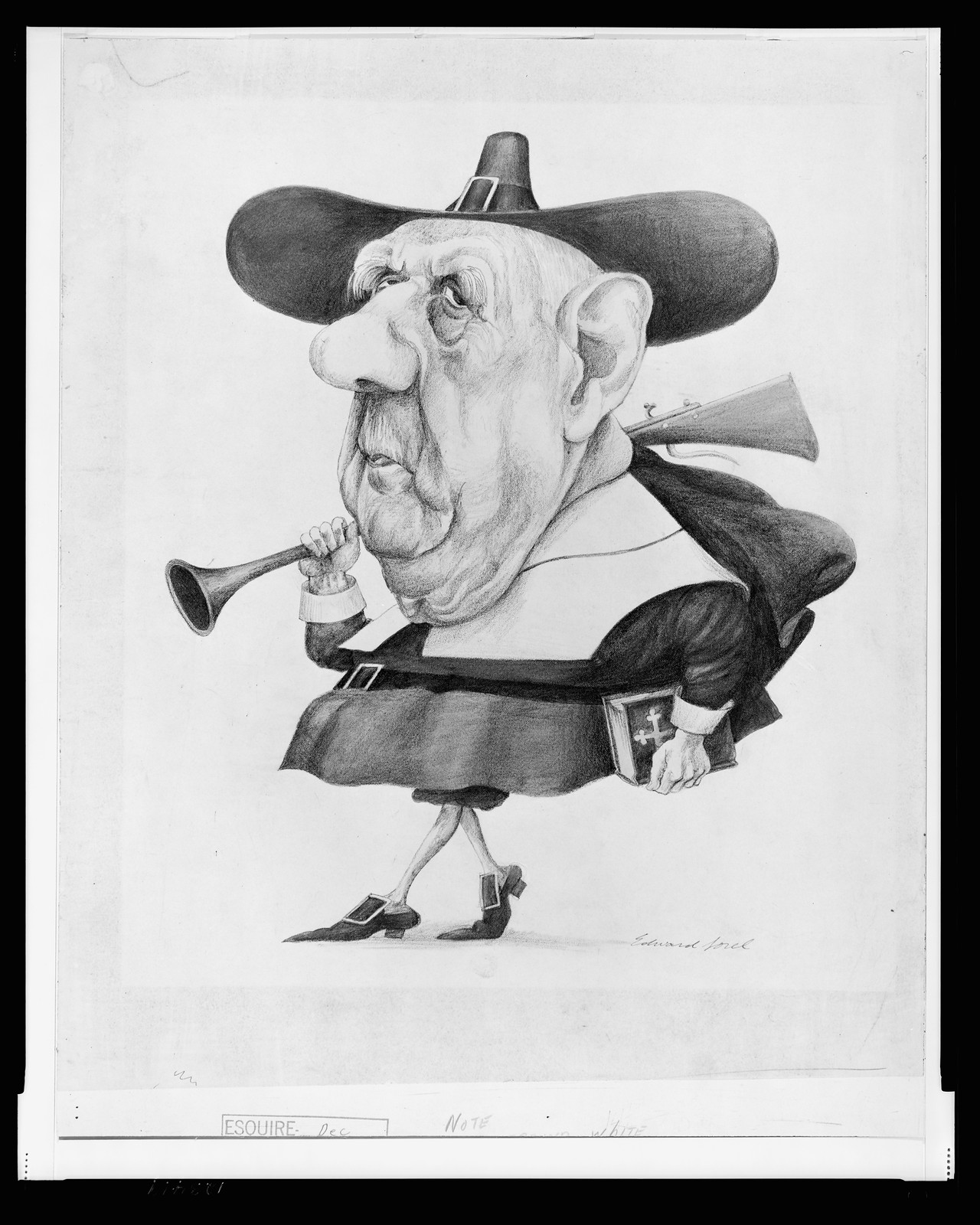 [Charles de Gaulle], 1966 June. — historic drawing