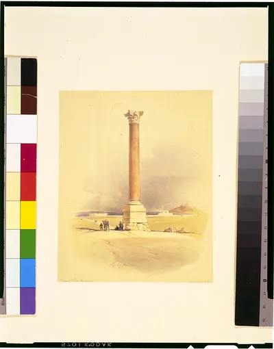 Pompey's pillar. Alexandria / David Roberts, R.A.