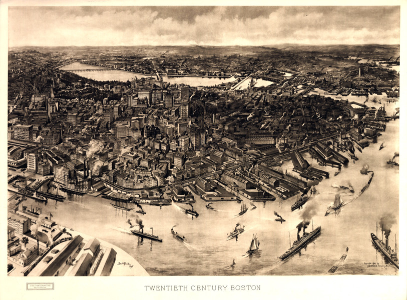 MA Boston 1905, 1905 — antique map