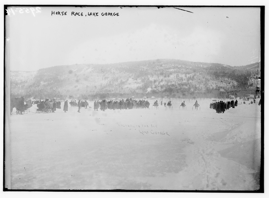 Horse Race -- Lake George, n/a — historic photograph