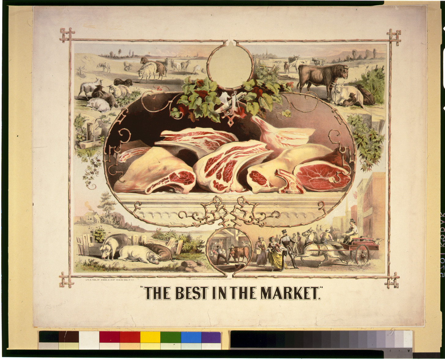 The best in the market / H. Thomas., N.Y. : lith. & publ. by Kimmel & Voigt, c1872. — antique lithograph